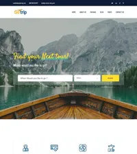 gotrip mini website template desktop screenshot