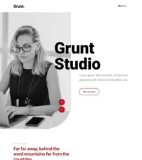 grunt mini website template desktop screenshot