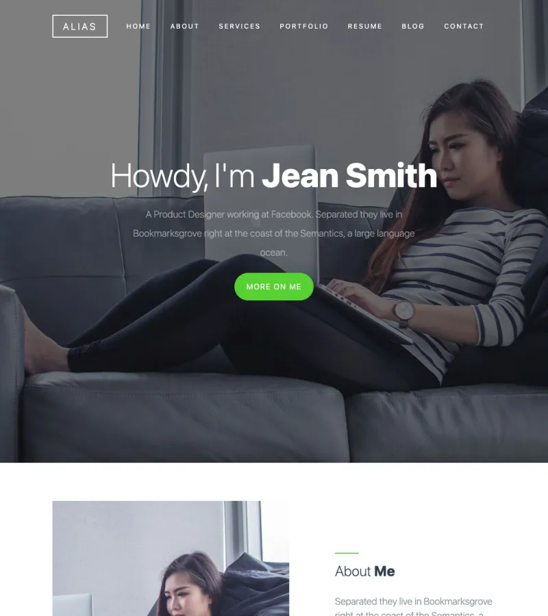 Alias Web Developer template
