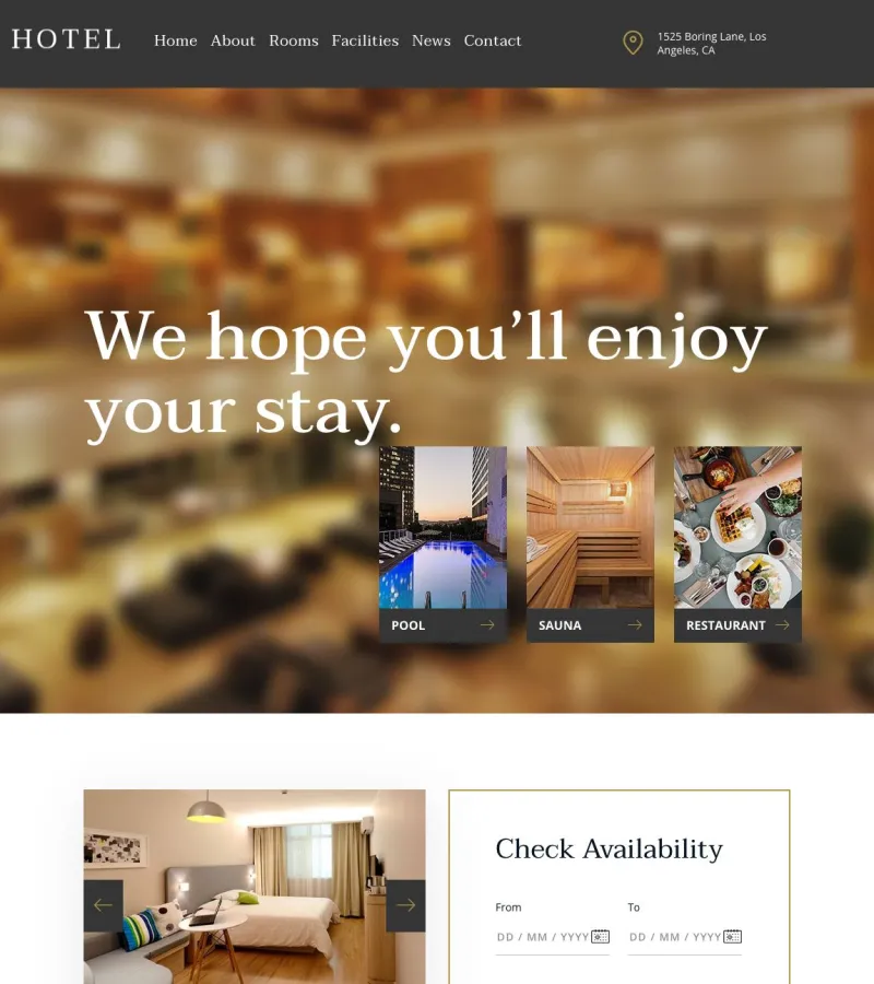 Hotel Travel Agency template