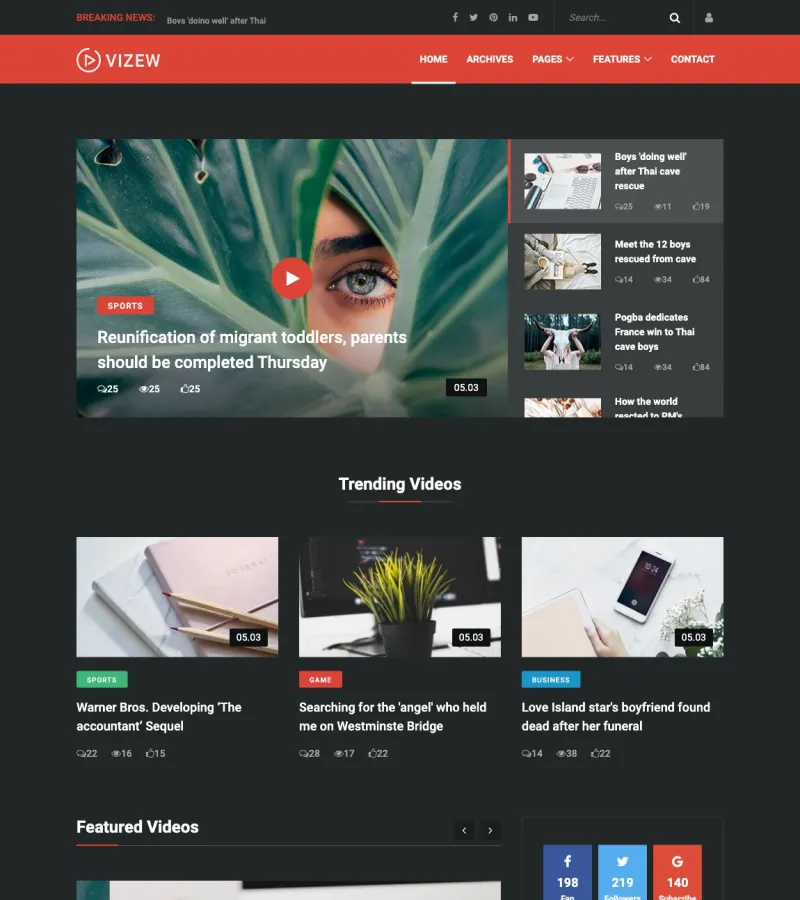 Vizew Web Developer template