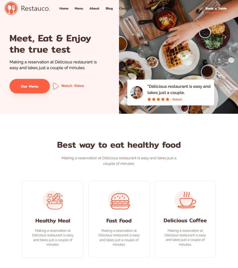 Restauco Restaurant template