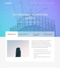 complex mini website template desktop screenshot