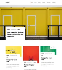 stuff mini website template desktop screenshot