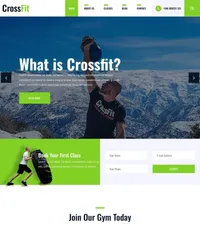 crossfit-2 mini website template desktop screenshot