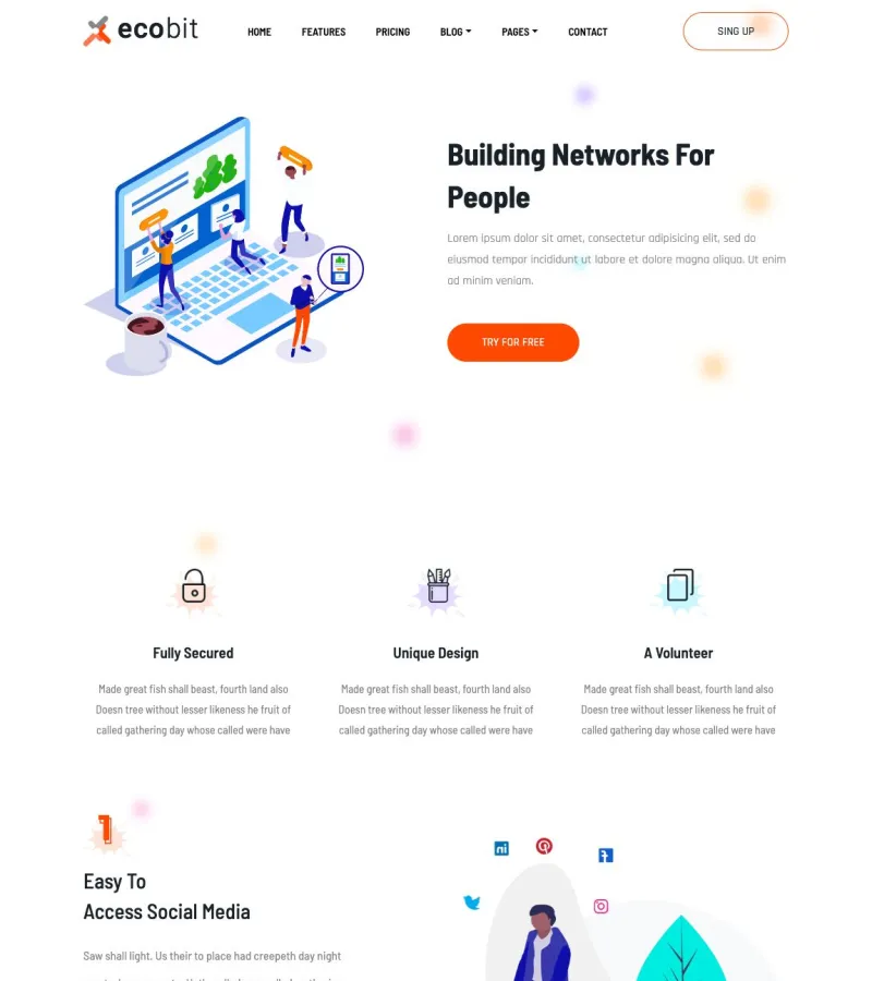Ecobit Electronics template