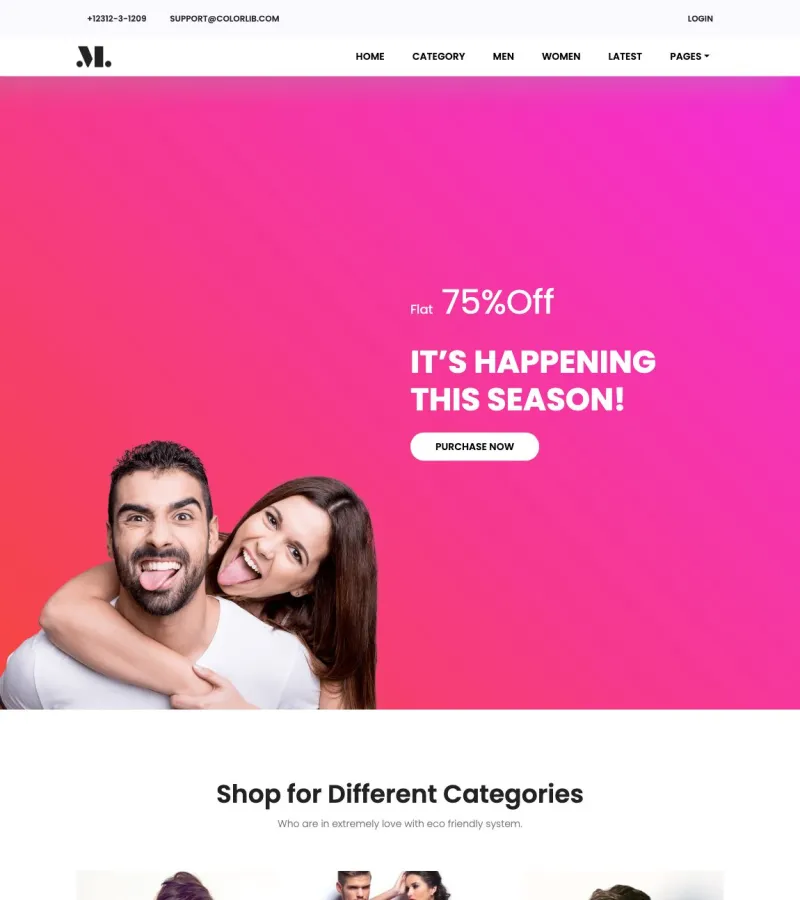 Fashionista Photographer template