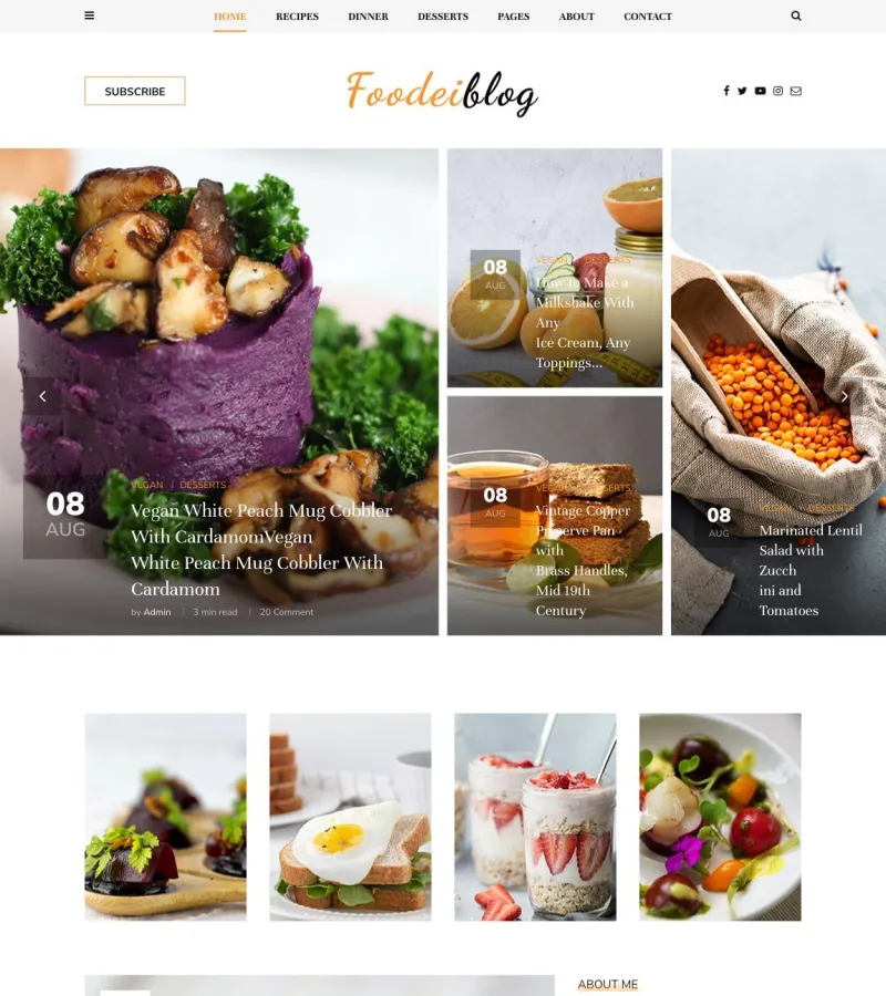 FoodeiBlog Photographer template