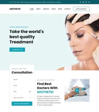 aesthetic mini website template desktop screenshot