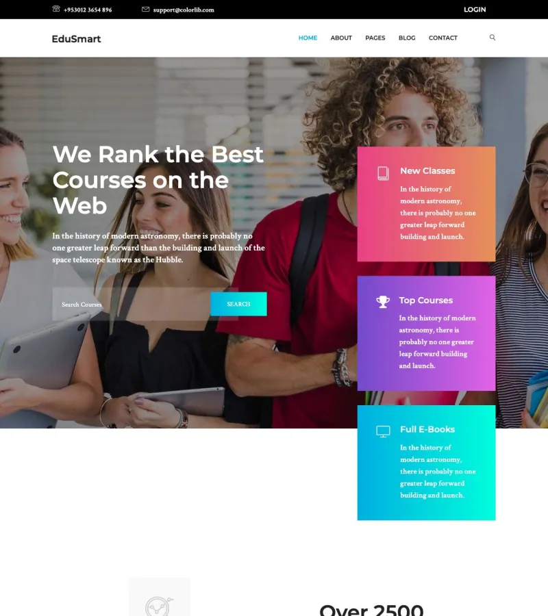 Edusmart Marketing Agency template