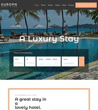 europa mini website template desktop screenshot