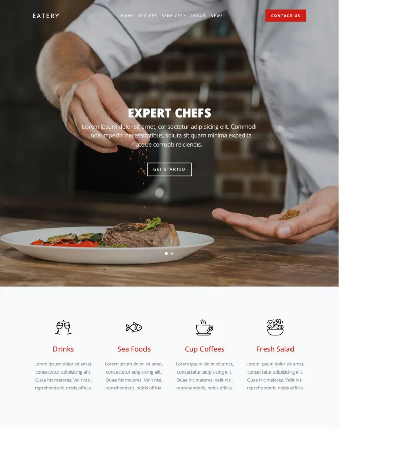 Eatery Restaurant template