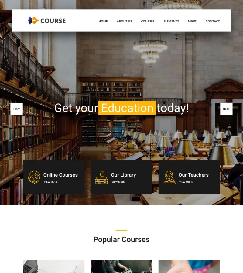 Course Tutor template