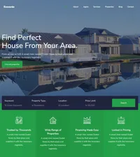 ecoverde mini website template desktop screenshot