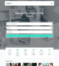 classy-ads mini website template desktop screenshot