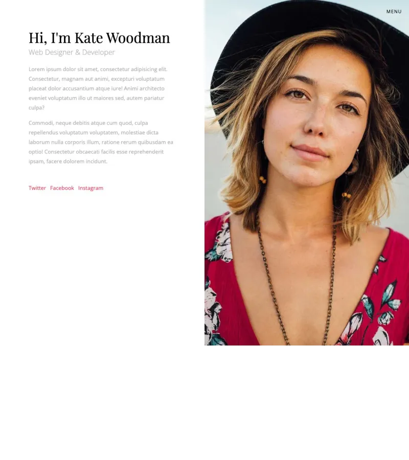 Personify Web Developer template