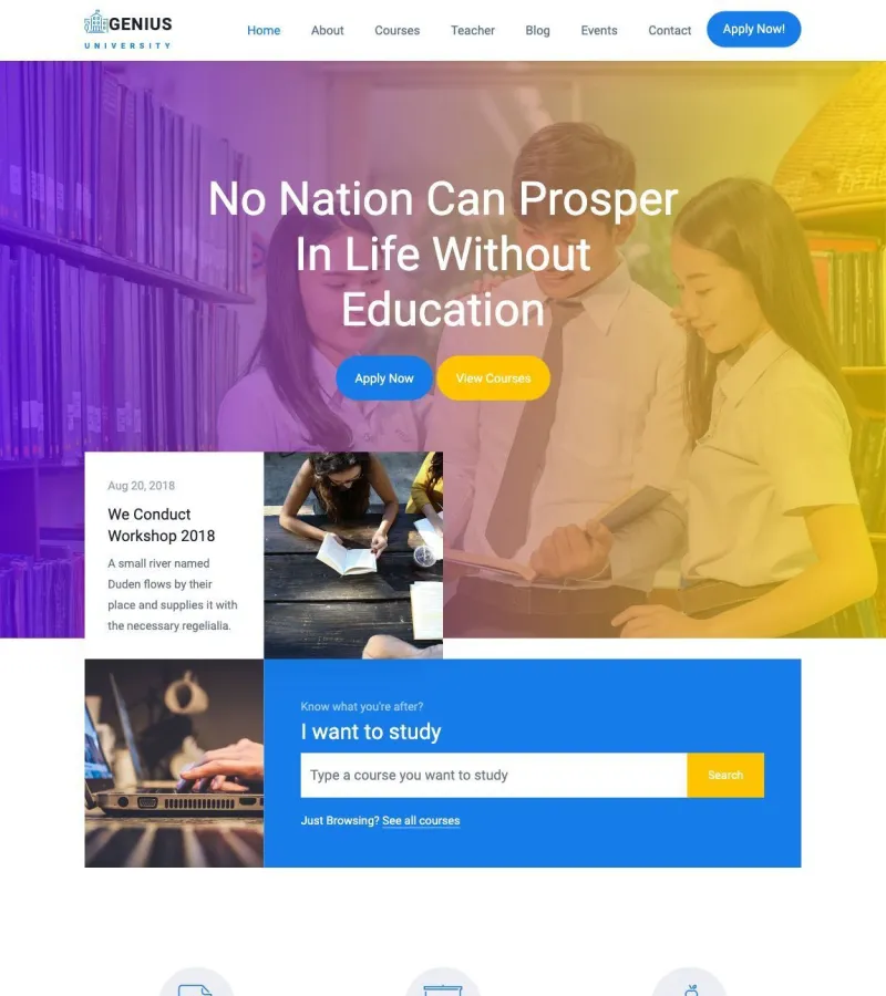 Genius Tutor template