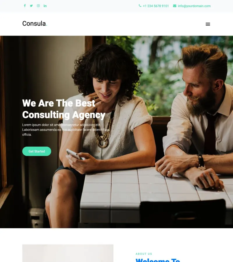 Consula IT Consultant template