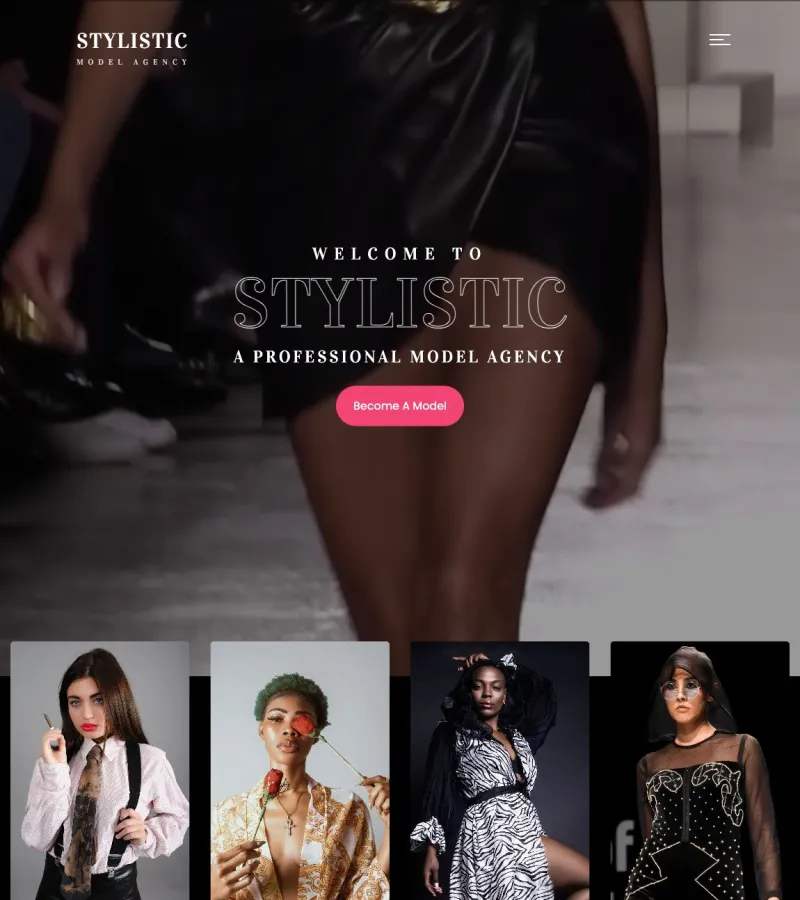 stylistic website template desktop screenshot