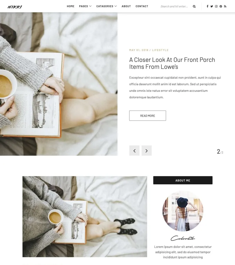 Nikki Photographer template