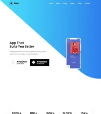 appru mini website template desktop screenshot