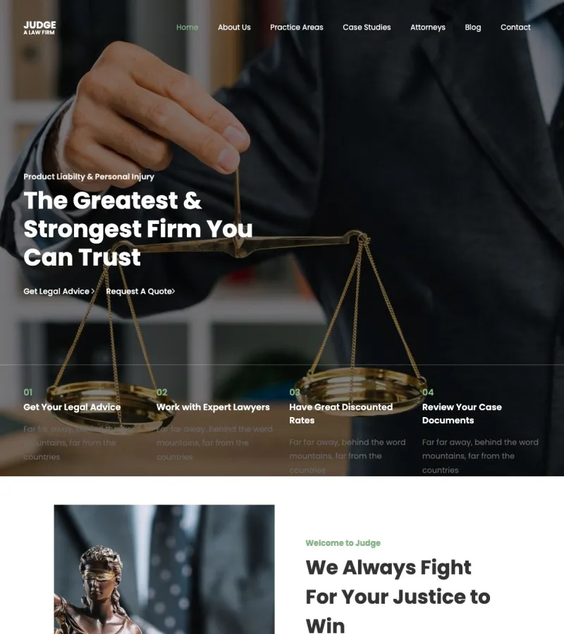 Judge Lawyer template