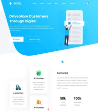 sasu mini website template desktop screenshot