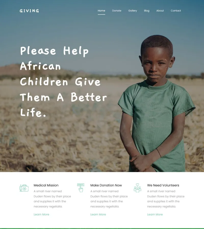 Giving Non-Profit template