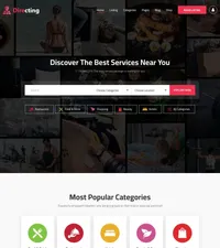 directing mini website template desktop screenshot