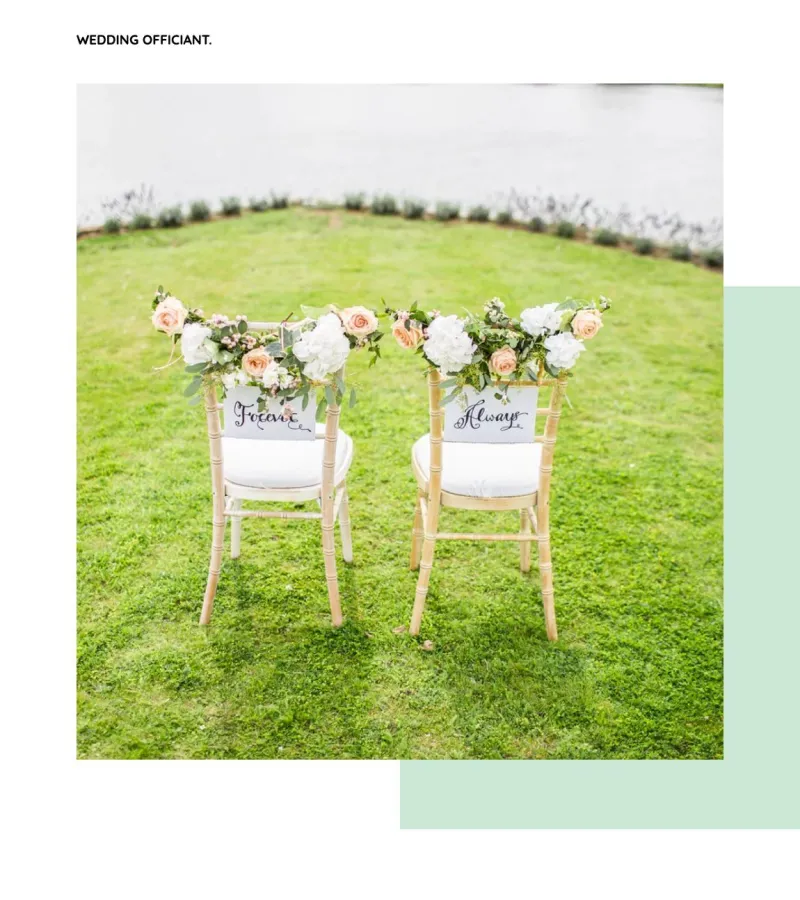 wedding-officiant website template desktop screenshot