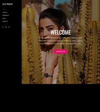 elit mini website template desktop screenshot