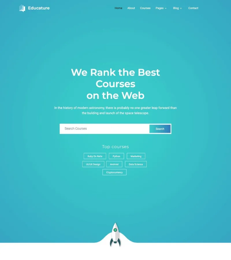 Educature Tutor template