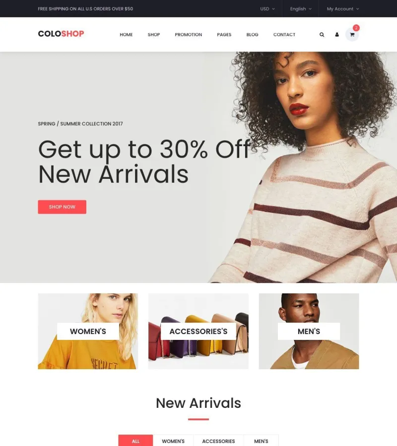 ColoShop Bookstore template