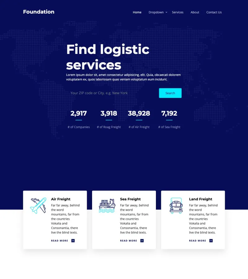 Foundation2 Moving Company template