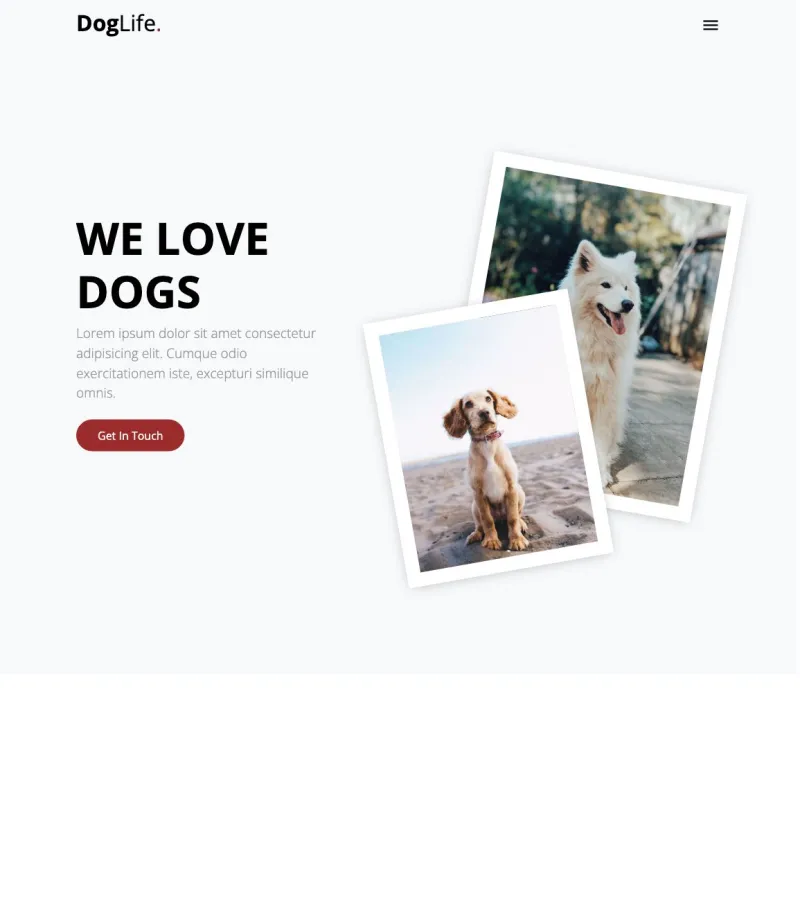 Doglife Pet Groomer template