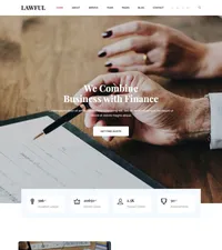 lawful mini website template desktop screenshot