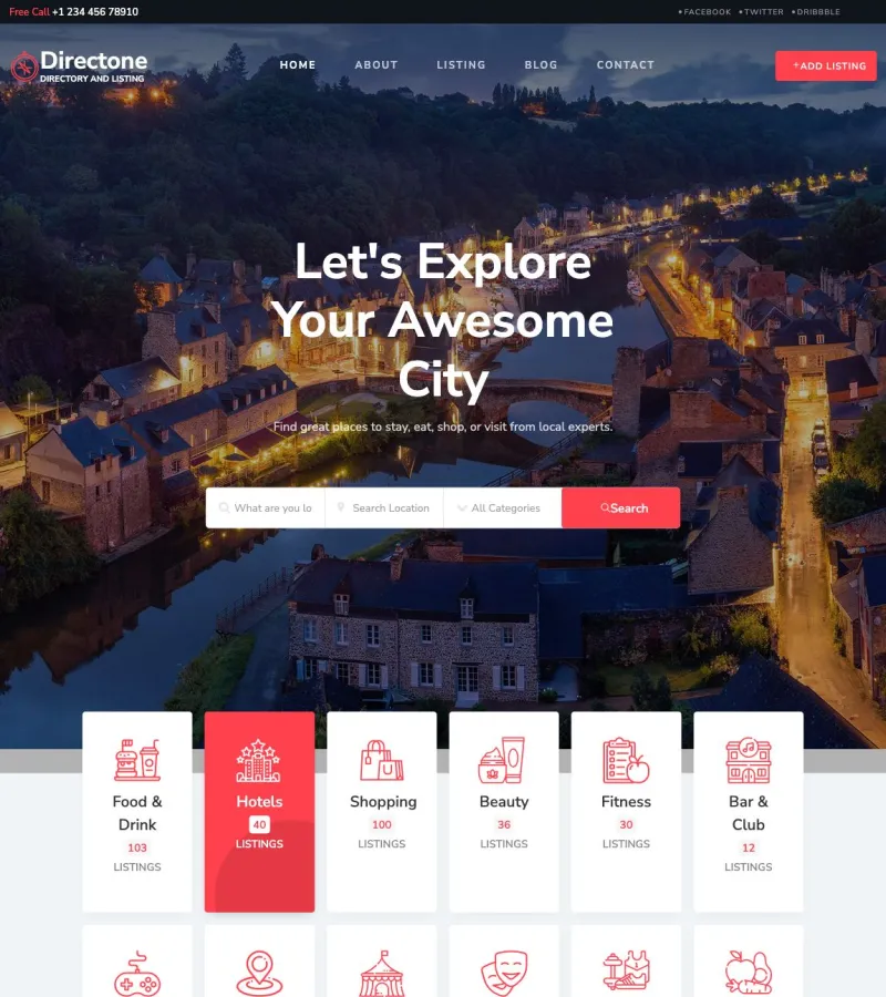 Directone Restaurant template