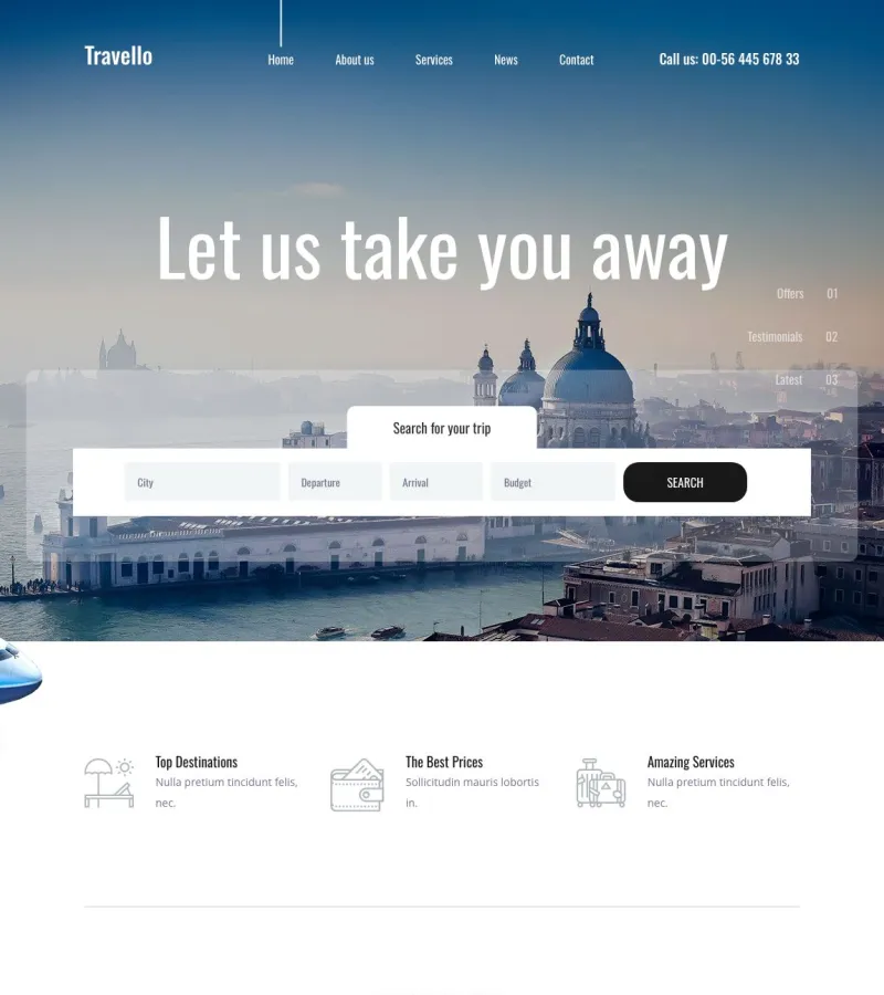 Travello Travel Agency template