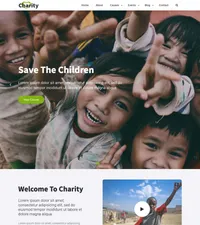 charity-2 mini website template desktop screenshot