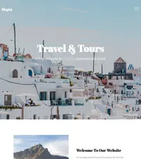 hepta mini website template desktop screenshot