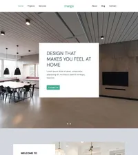 marga mini website template desktop screenshot