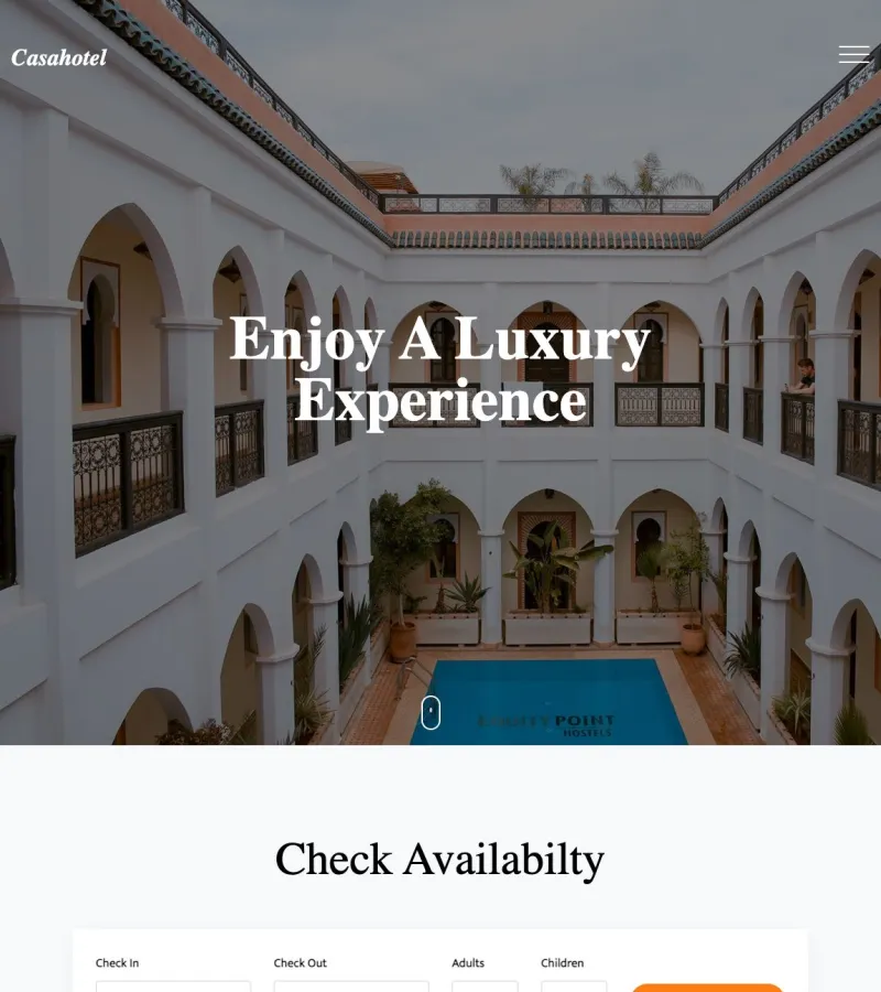 Luxurious Hotel Booking Travel Agency template