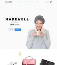 dealers mini website template desktop screenshot