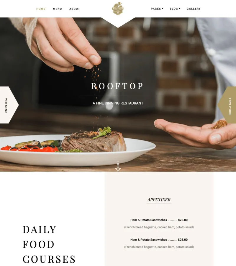 Rooftop Roofing Company template