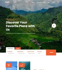 pacific mini website template desktop screenshot