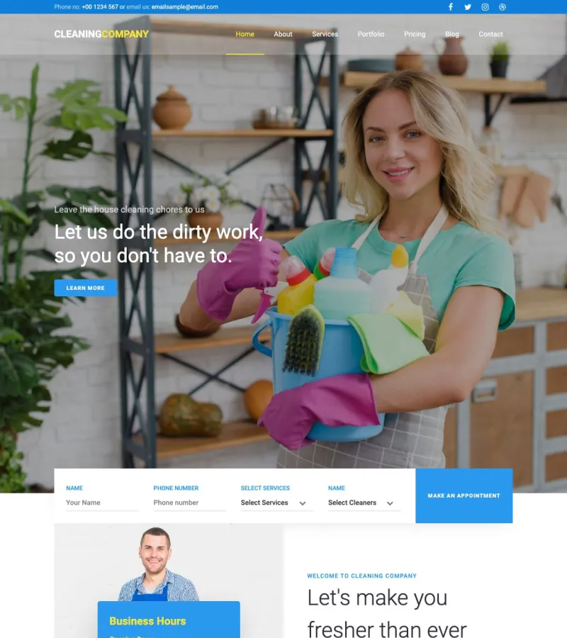 Cleaning Company Cleaner template