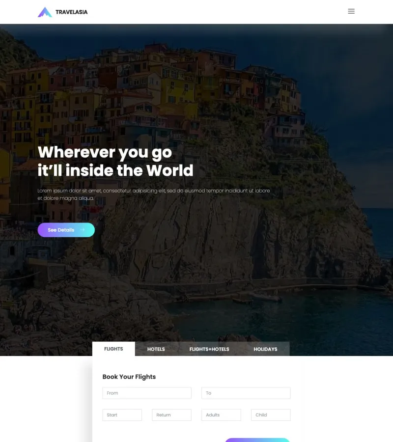 Travelasia Travel Agency template