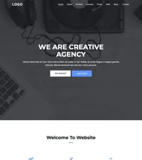 creative-agency-2 mini website template desktop screenshot