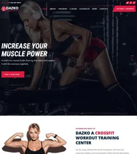 dazko mini website template desktop screenshot