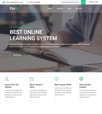ezuca mini website template desktop screenshot